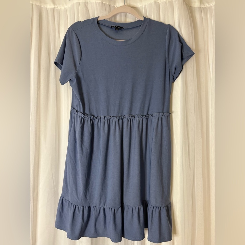 As U Wish Blue Mini Dress